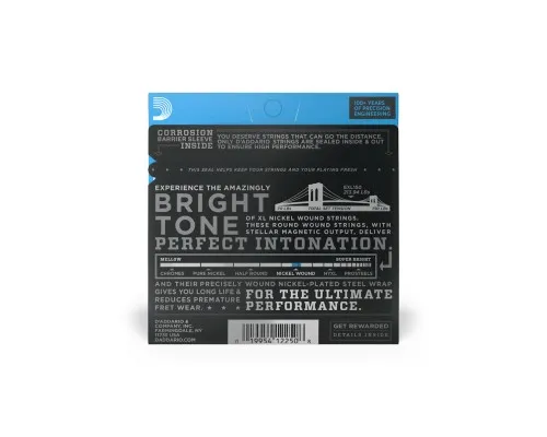 Струни для гітари D'Addario XL Nickel Wound Regular Light 12-String (10-46) (EXL150)