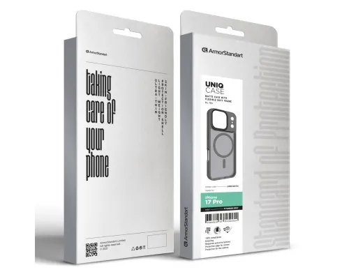 Чохол до мобільного телефона Armorstandart Uniq MagCase Apple iPhone 17 Pro Titanium Grey (ARM86270)