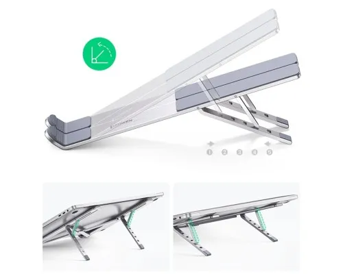 Підставка до ноутбука Ugreen LP451 Foldable Holder for Laptop Silver (40289)