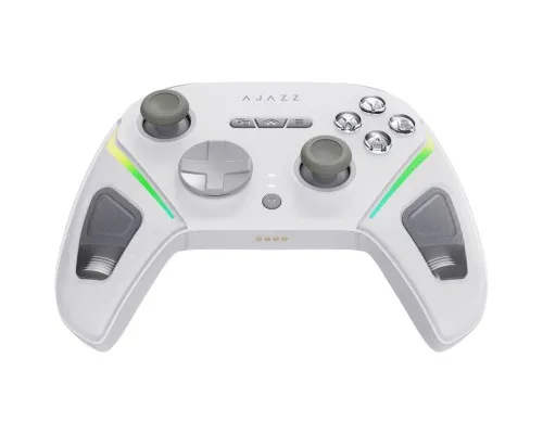Геймпад Ajazz GP100S 2.4G/BT/USB Switch/PC/iOS/Android RGB White (GP100S-W)