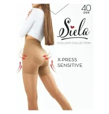 Колготи Siela Collant X-Press Sensitive 40 Den Caramel - 5XL (4823116918634)