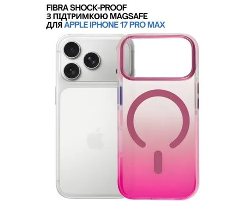 Чохол до мобільного телефона BeCover FIBRA Shock-Proof MagSafe Apple iPhone 17 Pro Max Pink (715474)