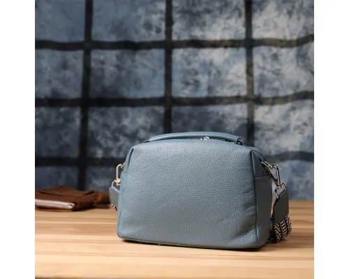 Сумка Vintage З натуральної шкіри Блакитна (22920)