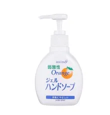 Рідке мило Rocket Soap Weak Acid Gel Hand Soap pH-збалансоване Апельсин 200 мл (4571113806941)