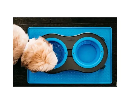 Килимок під миски Dexas Pet Bowl Grippmat Large антиковзкий 60х43 см блакитний (0084297308841)