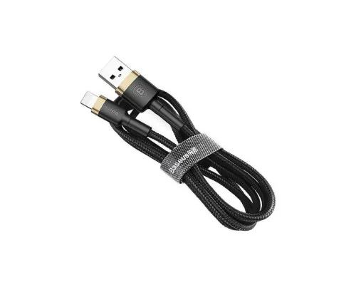 Дата кабель USB 2.0 AM to Lightning 2.0m 1.5A gold-black Baseus (CALKLF-CV1)