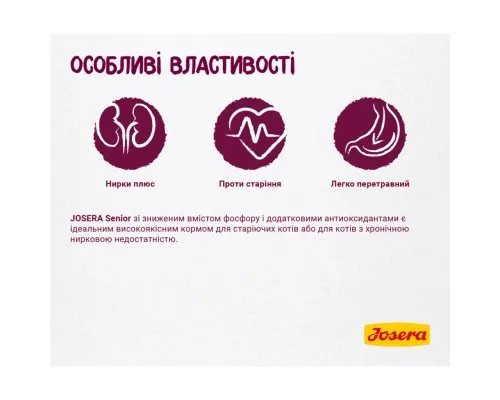 Сухий корм для кішок Josera Senior 2 кг (4032254757832)