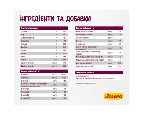 Сухий корм для кішок Josera Senior 2 кг (4032254757832)