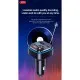 FM модулятор XO BCC08 автомобільний зарядний пристрій MP3/PD/2USB/3,1A Чорни (XO-BCC08)