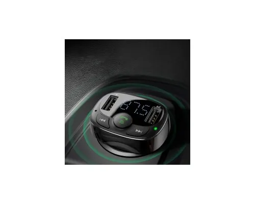 FM модулятор Baseus T Shaped S-09A 2 х USB Type-A, microSD Black (CCMT000001)