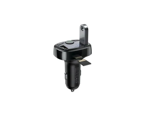 FM модулятор Baseus T Shaped S-09A 2 х USB Type-A, microSD Black (CCMT000001)