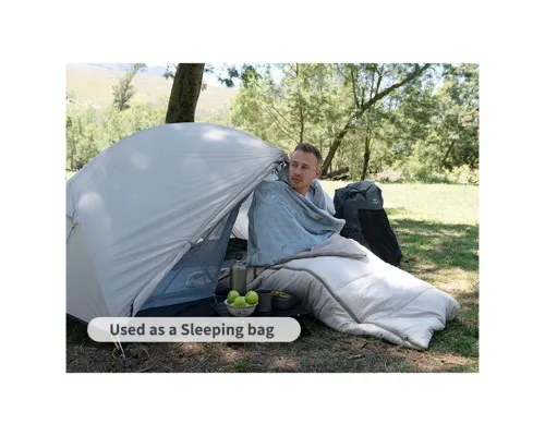 Спальний мішок Naturehike CNK2300SD022, світло-сірий (6976507667333)