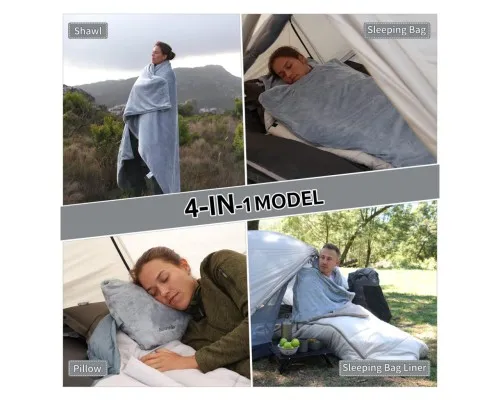 Спальний мішок Naturehike CNK2300SD022, світло-сірий (6976507667333)