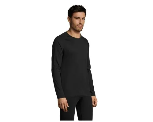 Лонгслів Sol's Sporty LSL men чорний S (02071312S)