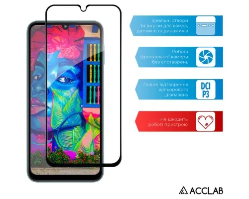 Скло захисне ACCLAB Full Glue Samsung M34 5G Black (1283126575723)