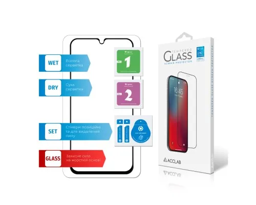 Скло захисне ACCLAB Full Glue Samsung M34 5G Black (1283126575723)