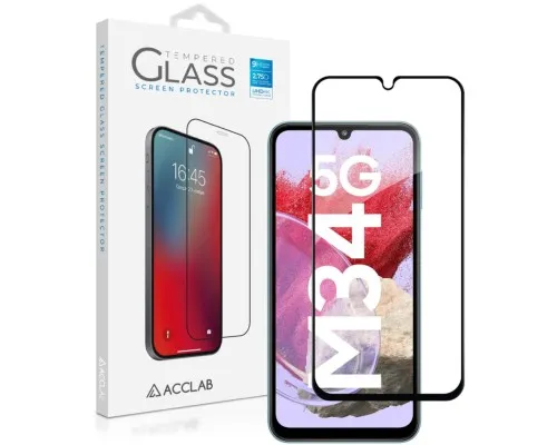 Скло захисне ACCLAB Full Glue Samsung M34 5G Black (1283126575723)