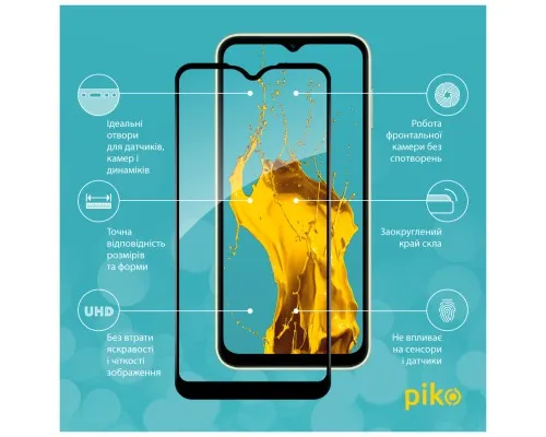 Скло захисне Piko Full Glue Samsung A15 Black (1283126583070)