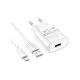 Зарядний пристрій HOCO C109A Fighter USB QC3.0 + cable Micro 5P White (6931474784827)