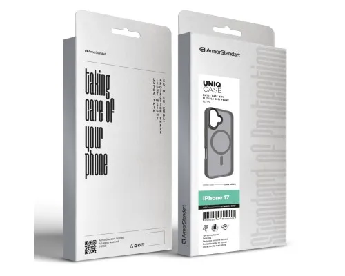 Чохол до мобільного телефона Armorstandart Uniq MagCase Apple iPhone 17 Titanium Grey (ARM86265)