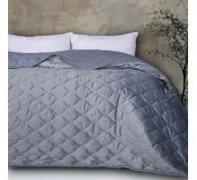 Покривало MirSon №5052 Velor charm Dark grey 180х210 см (2200008376901)