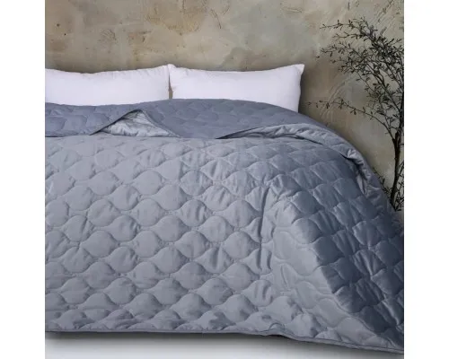 Покривало MirSon №5052 Velor charm Dark grey 180х210 см (2200008376901)