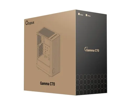 Корпус для ПК OCYPUS GAMMA C70 WH (GAMMA-C70-WHG000XX-GL)