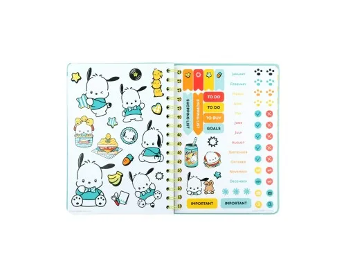 Тижневик Kite дитячий на спіралі Pochacco, тверда обкладинка (PC26-438)