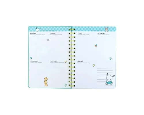 Тижневик Kite дитячий на спіралі Pochacco, тверда обкладинка (PC26-438)