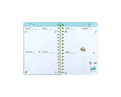 Тижневик Kite дитячий на спіралі Pochacco, тверда обкладинка (PC26-438)