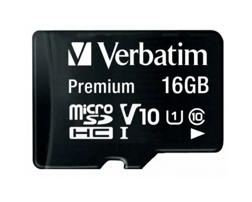 Карта пам'яті Verbatim 16GB microSDHC class 10 (MDAVR-10/G)