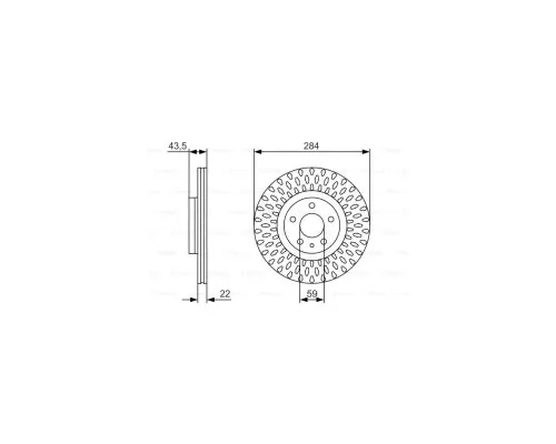 Гальмівний диск Bosch 0 986 479 558