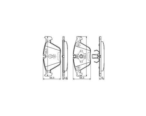 Гальмівні колодки Bosch 0 986 494 549