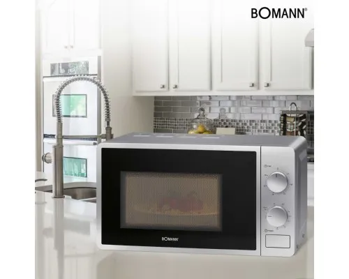 Мікрохвильова піч Bomann MWG 6015 CB silver (MWG6015CB silver)