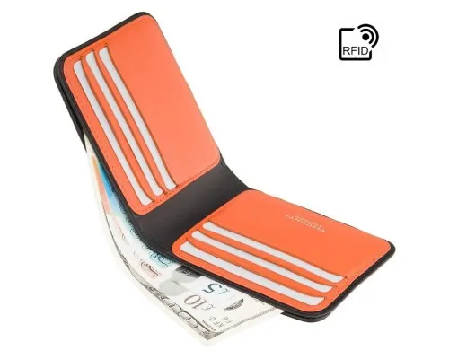 Гаманець Visconti VSL35 Trim з RFID Black-Orange (VSL35 BK/OR)