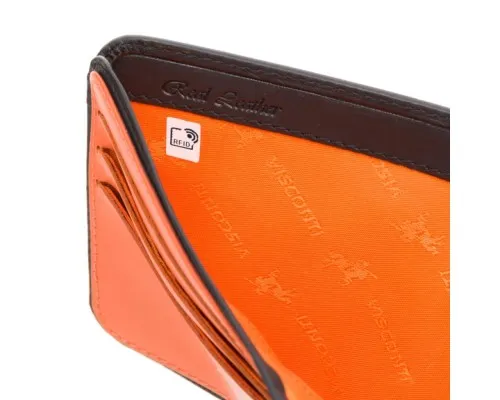 Гаманець Visconti VSL35 Trim з RFID Black-Orange (VSL35 BK/OR)