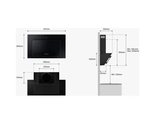 Витяжка кухонна Samsung NK24B3501VB/WT