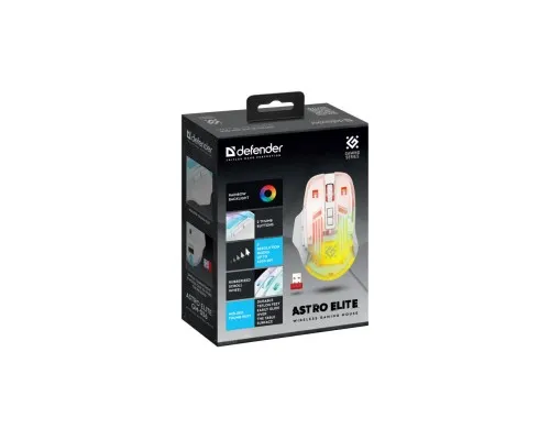 Мишка Defender Astro Elite GM-056 LED Wireless White (52056)