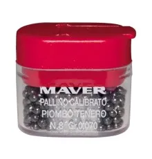 Грузило Maver набір Pallini Supercalibrati Teneri 4/0 (0.532g) (1300.36.10)
