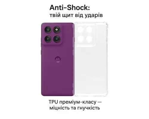 Чохол до мобільного телефона BeCover Anti-Shock Motorola Edge 60 Pro Clear (713806)