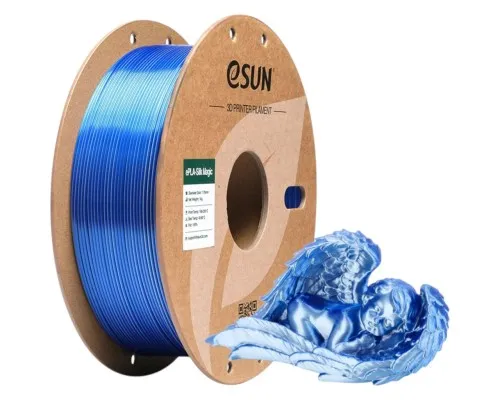Пластик для 3D-принтера eSUN ePLA-Silk Magic 1кг, 1.75мм, Blue Silver (EPLA-SILKMAGIC-P175US1)