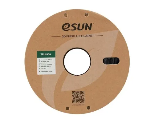 Пластик для 3D-принтера eSUN eTPU-95A 1кг, 1.75мм, black (ETPU-95A175B1)