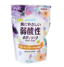 Рідке мило Rocket Soap Weak Acid Body Soap pH-збалансоване Фруктово-квітковий аромат Змінний блок 340 мл (4571113802165)