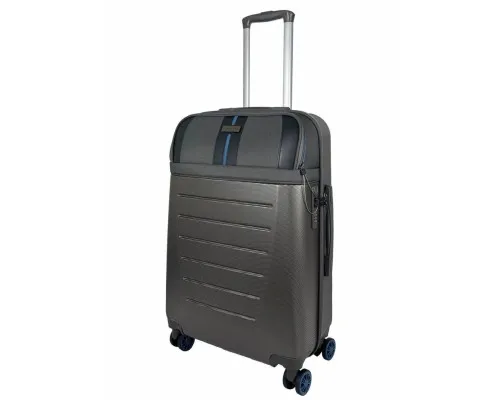 Валіза Semi Line 24" (M) Dark Brown/Blue Line (T5736-2) (DAS303804)