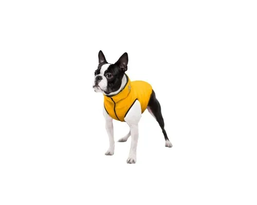 Курточка для тварин Airy Vest двостороння жовто-чорна S30 (1552)