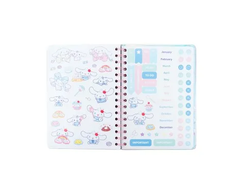 Тижневик Kite дитячий на спіралі Cinnamoroll, тверда обкладинка (CR26-438)