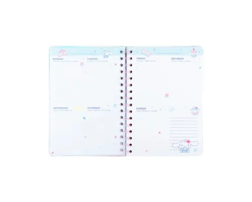 Тижневик Kite дитячий на спіралі Cinnamoroll, тверда обкладинка (CR26-438)