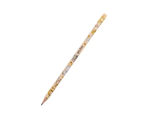 Олівець графітний Kite Harry Potter круглий, з гумкою, НВ (HP25-056)