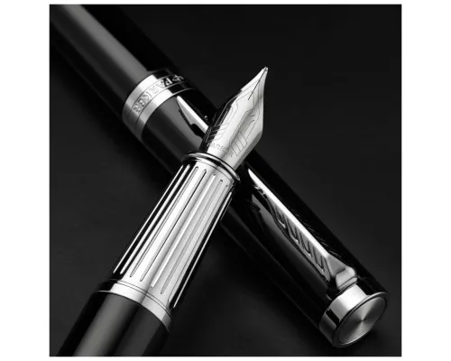 Ручка пір'яна Parker INGENUITY Black Lacquer CT FP F (60 111)