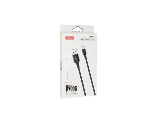 Дата кабель USB 2.0 AM to Micro 5P 2.0m 1.5A braided black XO (NB143-M2-BK)